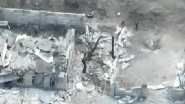 For two days we fought for the site and today we pressed, the enemy ran