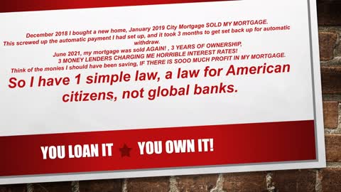 YOU LOAN IT , YOU OWN IT