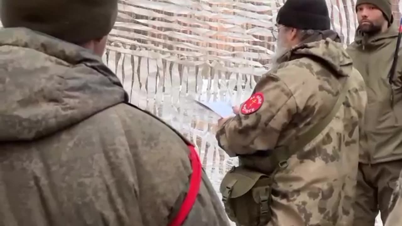 Prayer-blessing of Russian military personnel