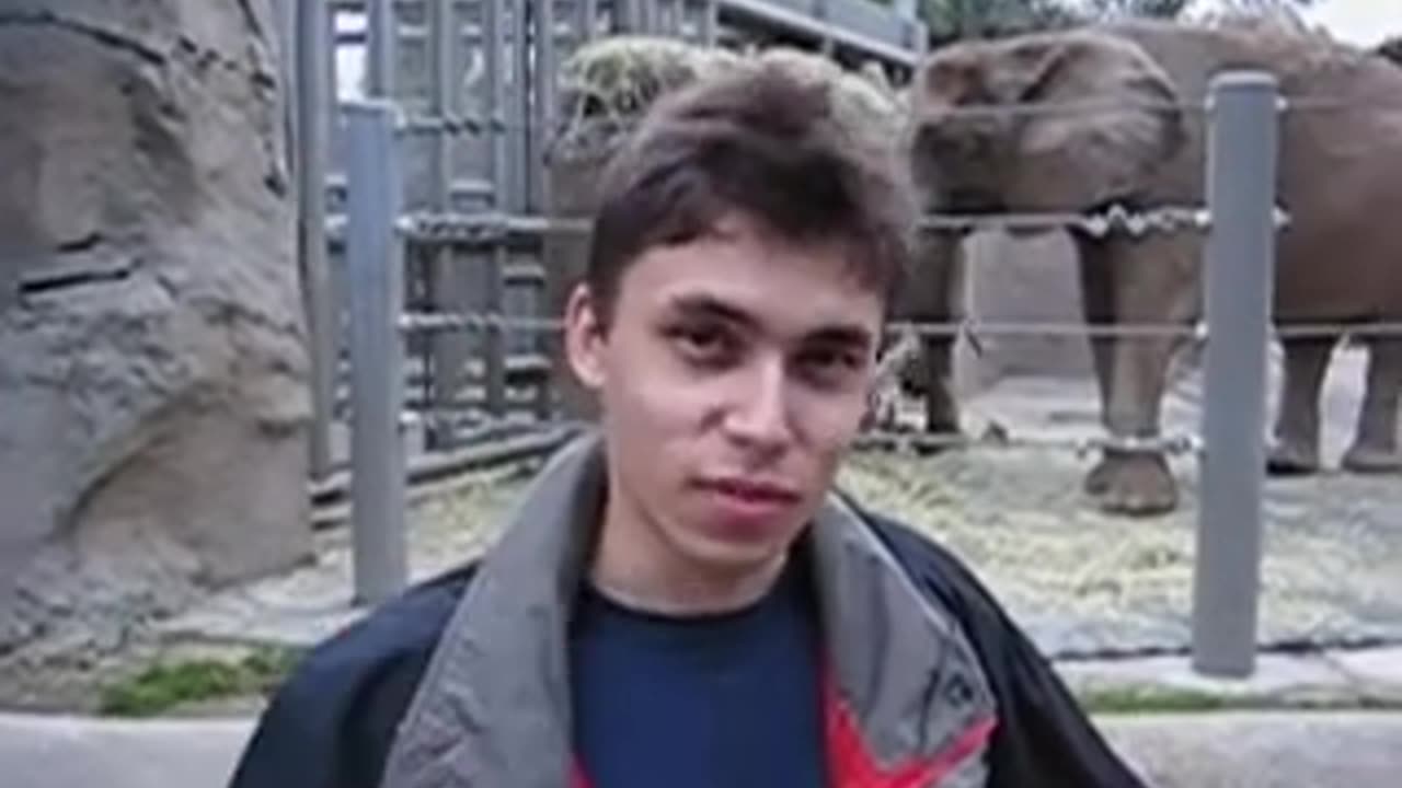 Me at the zoo. First ever video uploaded to YouTube