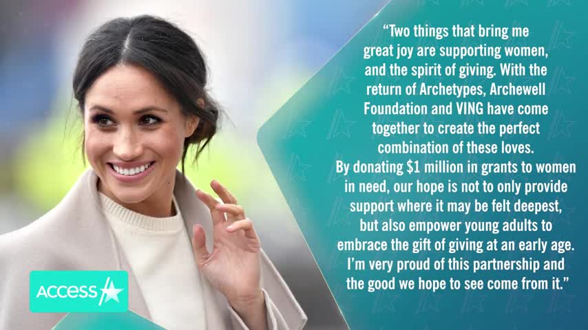 Meghan Markle & Prince Harry's Archewell Foundation Donating $1M To Women In Need