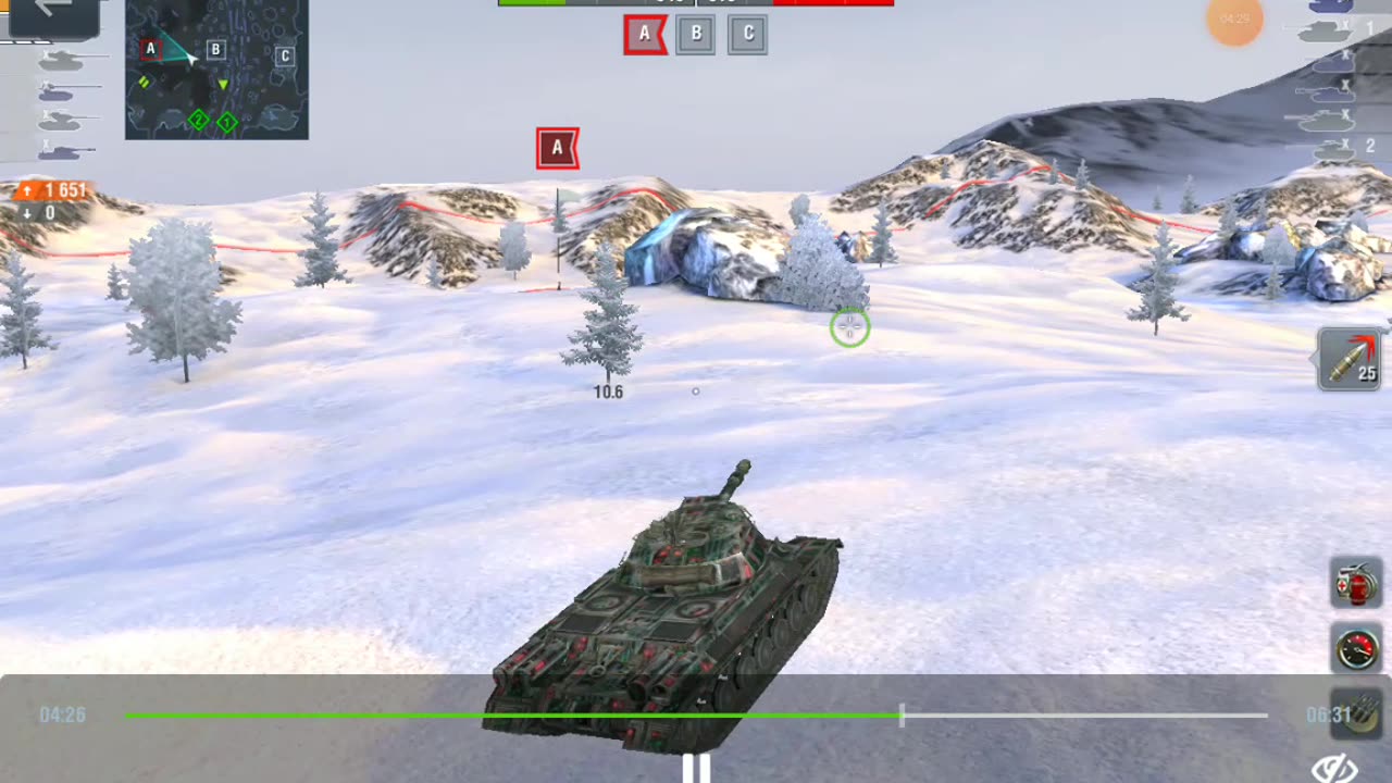 Replay of the battle on the Soviet heavy tank IS-4