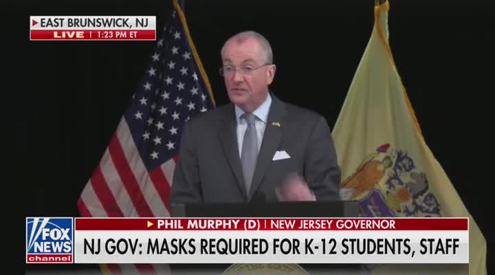 N.J. Governor FORCES Students to Mask Up Despite Vaccination Status