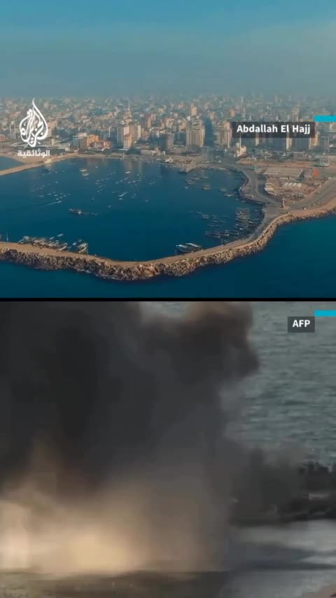 ►🚨🇮🇱⚔️🇵🇸 ⚡️Seaport of Gaza after 47 days of Israeli aggression