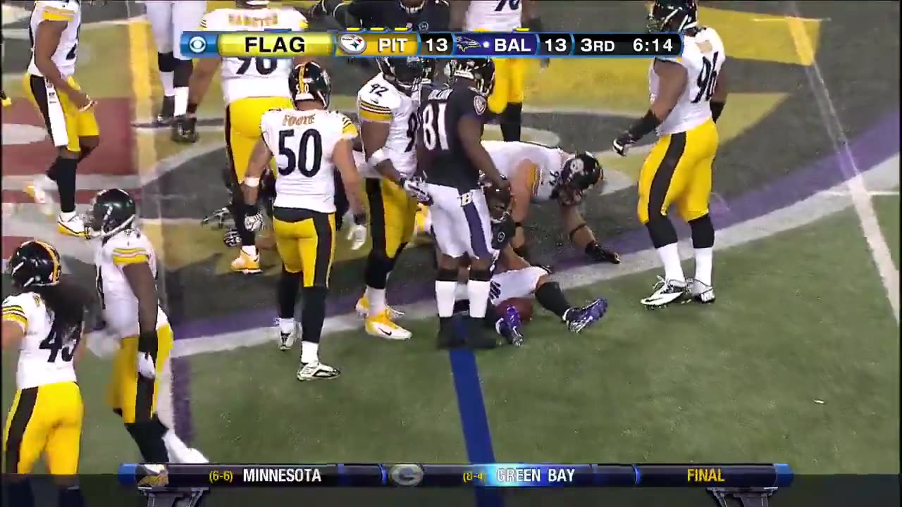 CONDENSED GAME... 2012 NFL Regular Season Week 13... 6-5 Pittsburgh Steelers @ 9-2 Baltimore Ravens