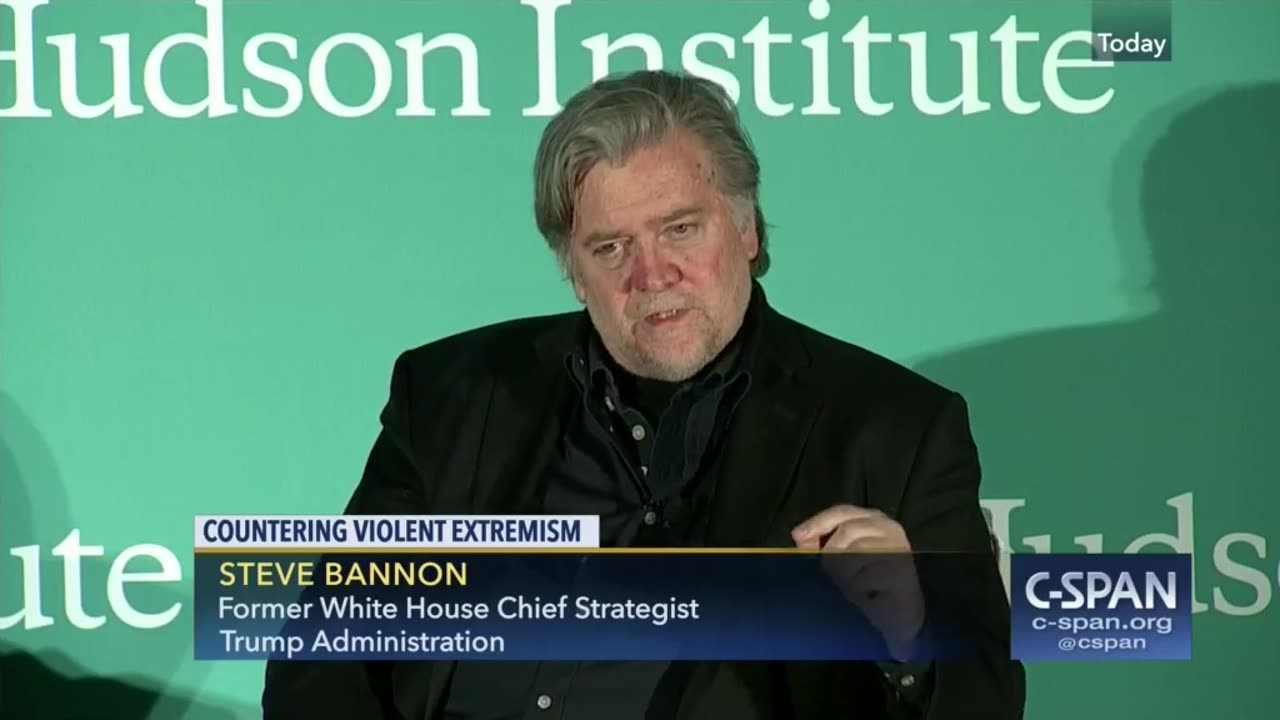 Hudson Institute Violent Extremism Conference, Steve Bannon Remarks - 2017