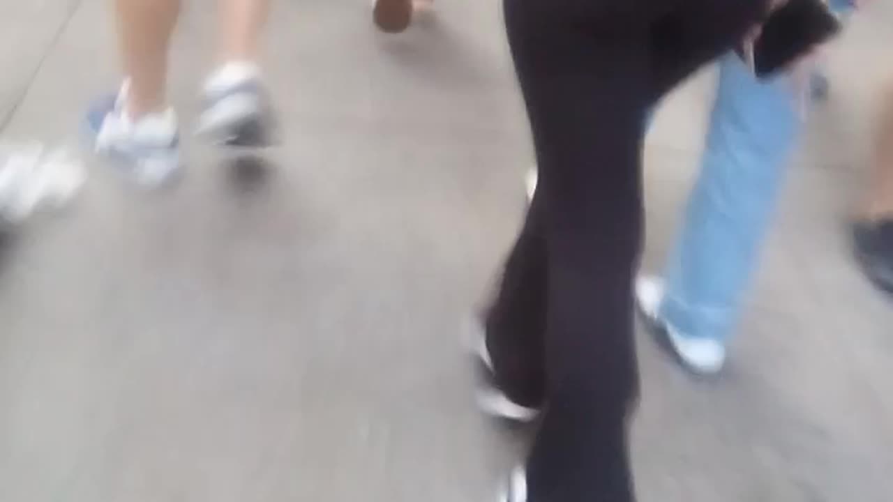 It's hard to Navigate through the sidewalk traffic