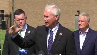 Senator Johnson at Fort McCoy Press Briefing on 8.25