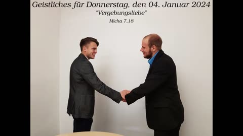 Geistliches für Donnerstag, den 04. Januar 2024