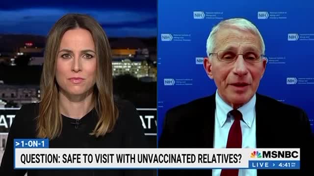 Dr. Fauci stay away from unvaccinated family members