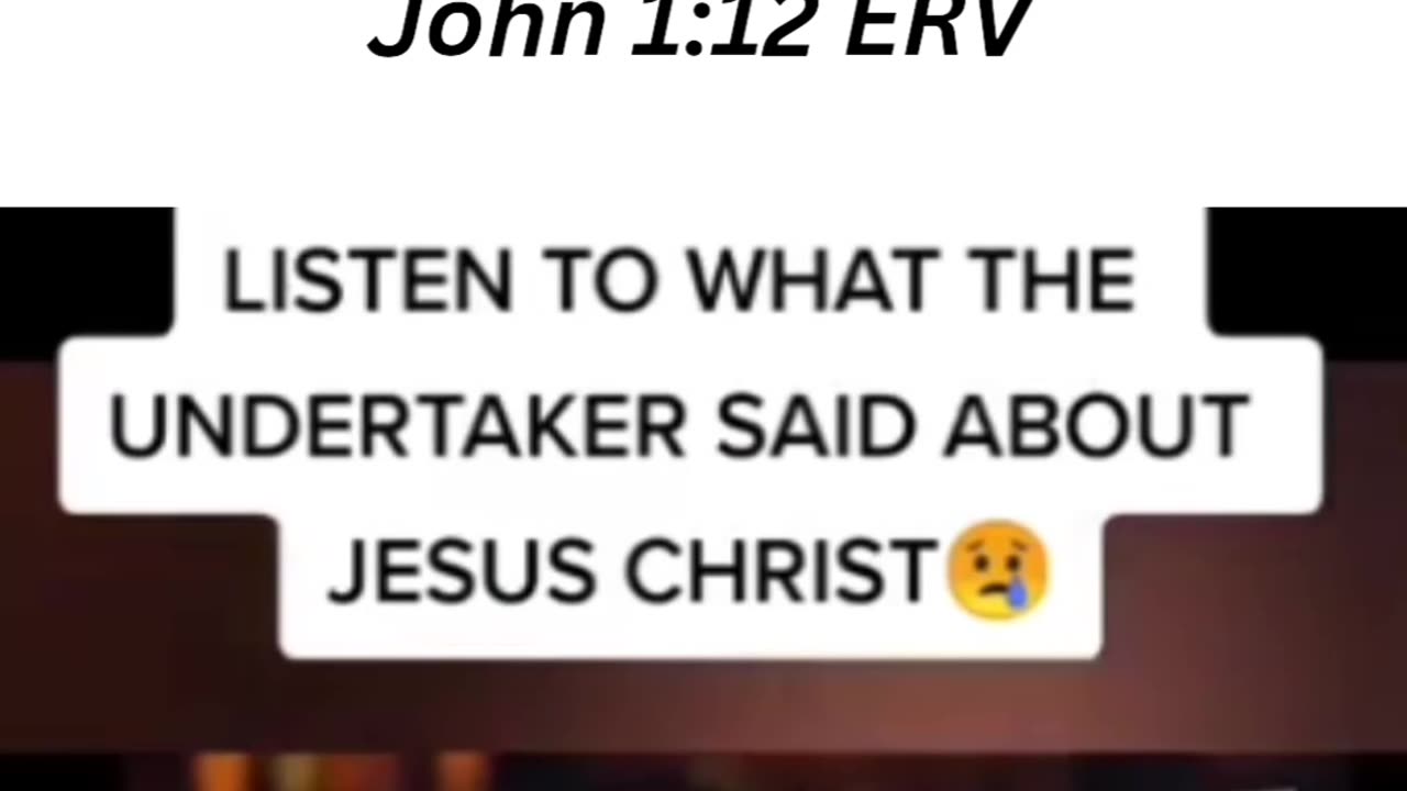 Who is Jesus Undertaker told?