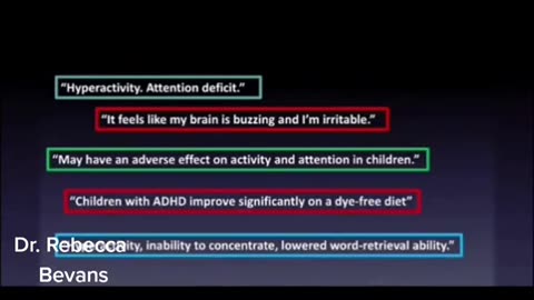 Food dyes and human behavior part 1/2