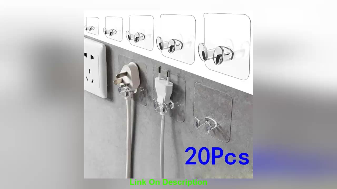 5/10/20 Pcs Wall Storage Hook Punch-free Power