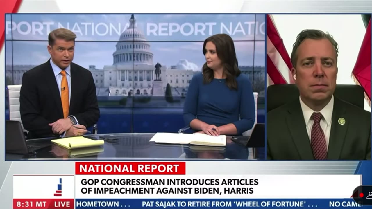 Rep. Ogles Joins Newsmax to Discuss Biden And Kamala Articles of Impeachment