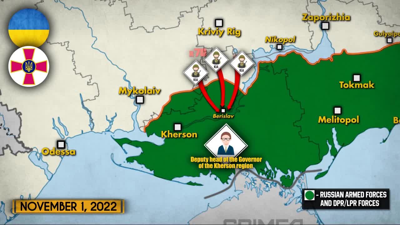 Kherson, Ugledar frontlines - Nov 1st