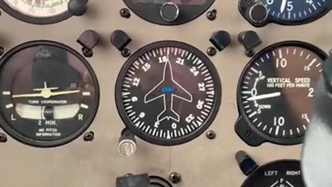 instruments on the console of an aircraft