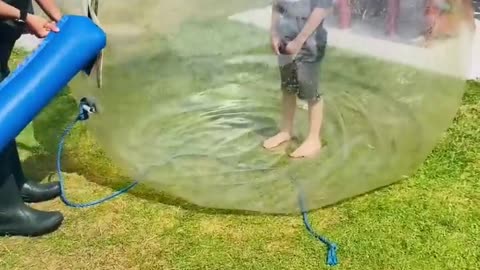 Zorbing on water