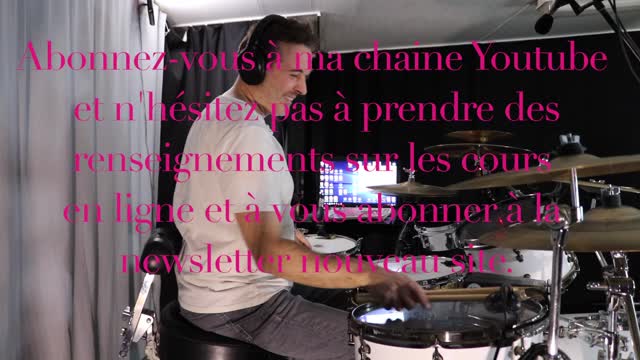 DRUM COVER "LET THE BEAT GROOVE YOU" TRAVAIL DES POINTS D'APPUIS RYTHMIQUES