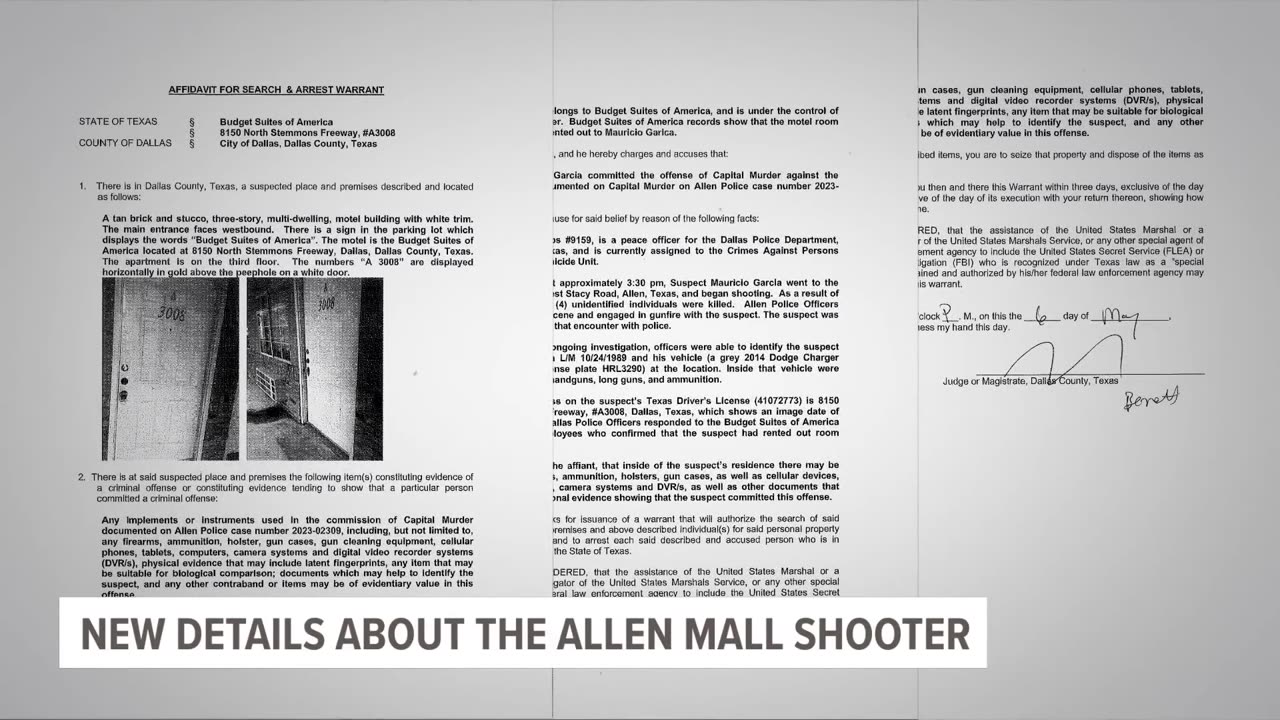 Evidence suggests suspect planned deadly attack at Texas mall shooting incident