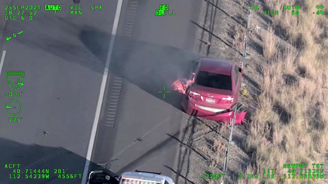 Utah DPS helicopter captures fiery end to lengthy Tooele County pursuit