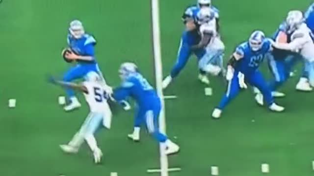 This is how the game ended for the Detroit Lions
