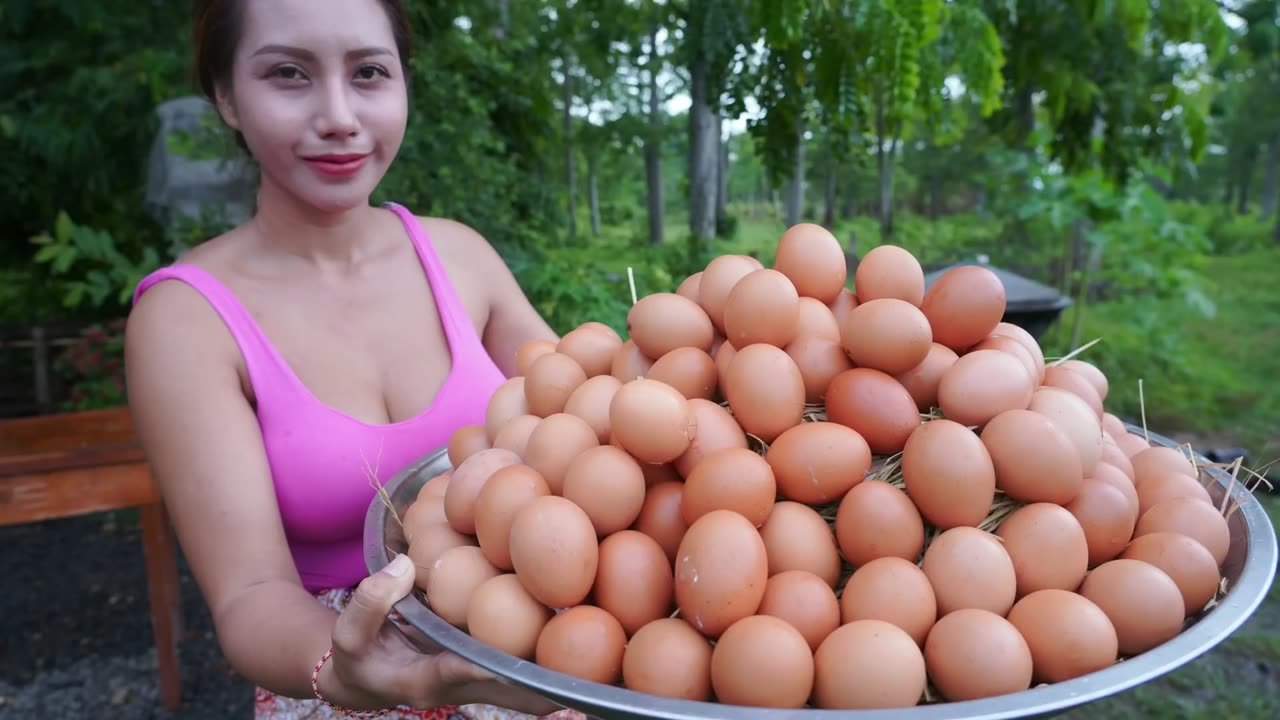 Cook and eat rice fried with egg recipe - Amazing cooking