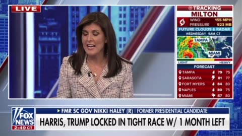 Nikki Haley pushing her podcast on Sirius