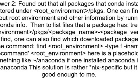 List installed files of a package