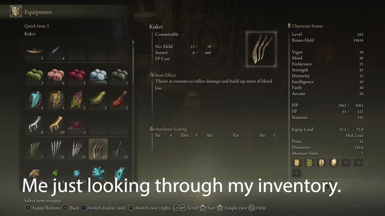 Elden Ring- Gam Gam fell in the background.