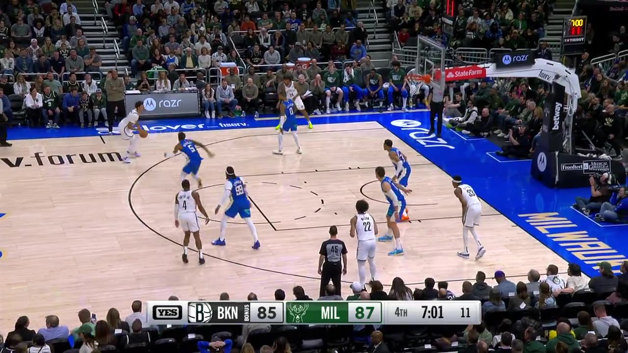 Nets Battle Back! Clutch Three-Pointer Grabs Lead in Milwaukee