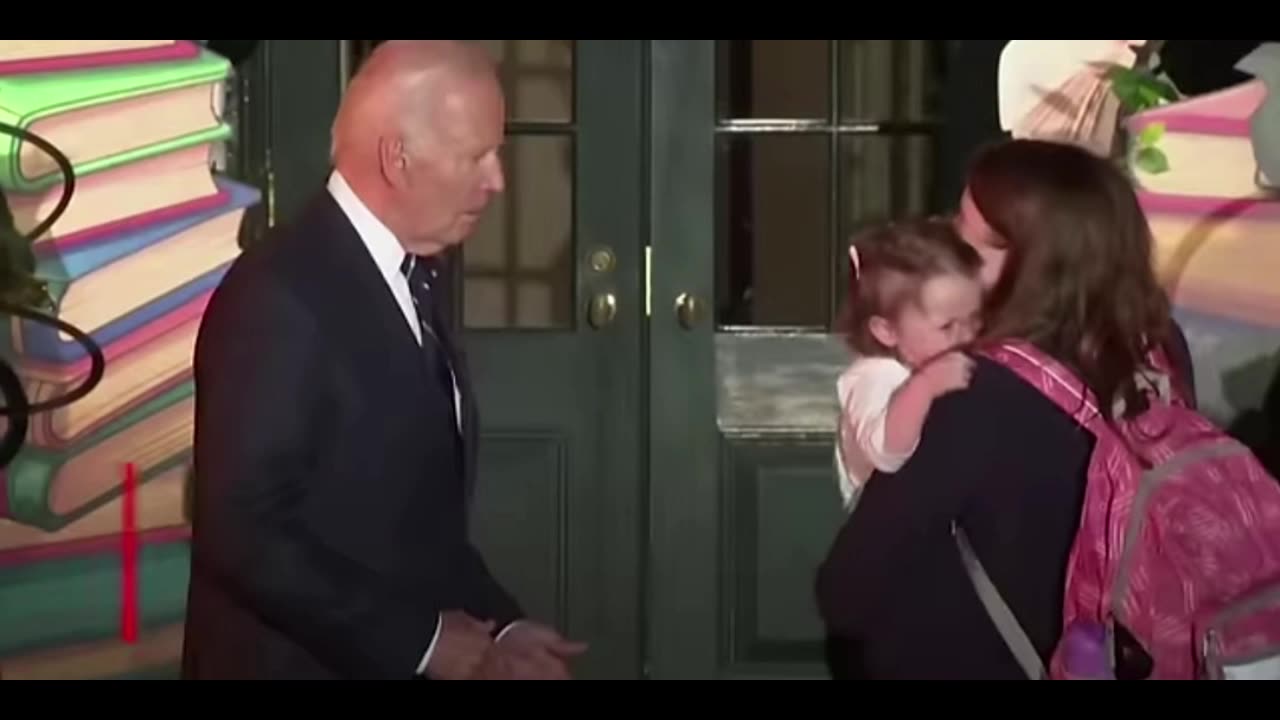 Biden handing out candy and Biting Babies