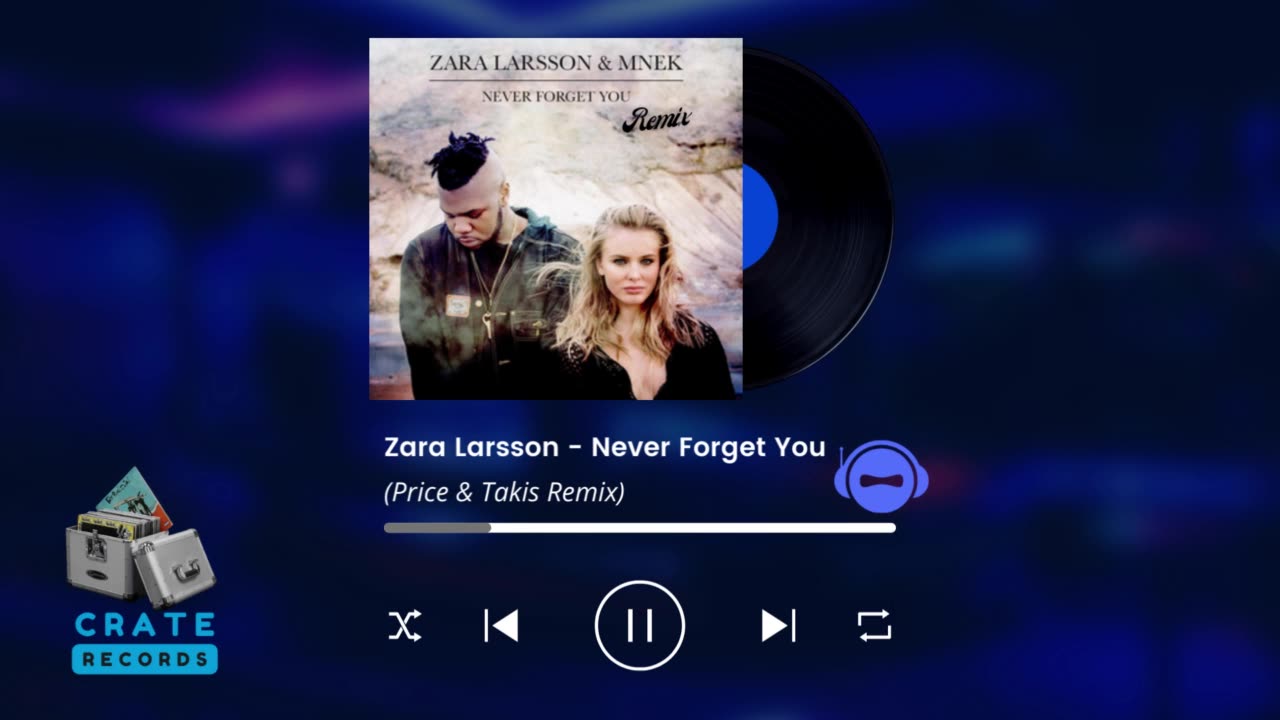 Zara Larsson - Never Forget You (Price & Takis Remix) | Crate Records