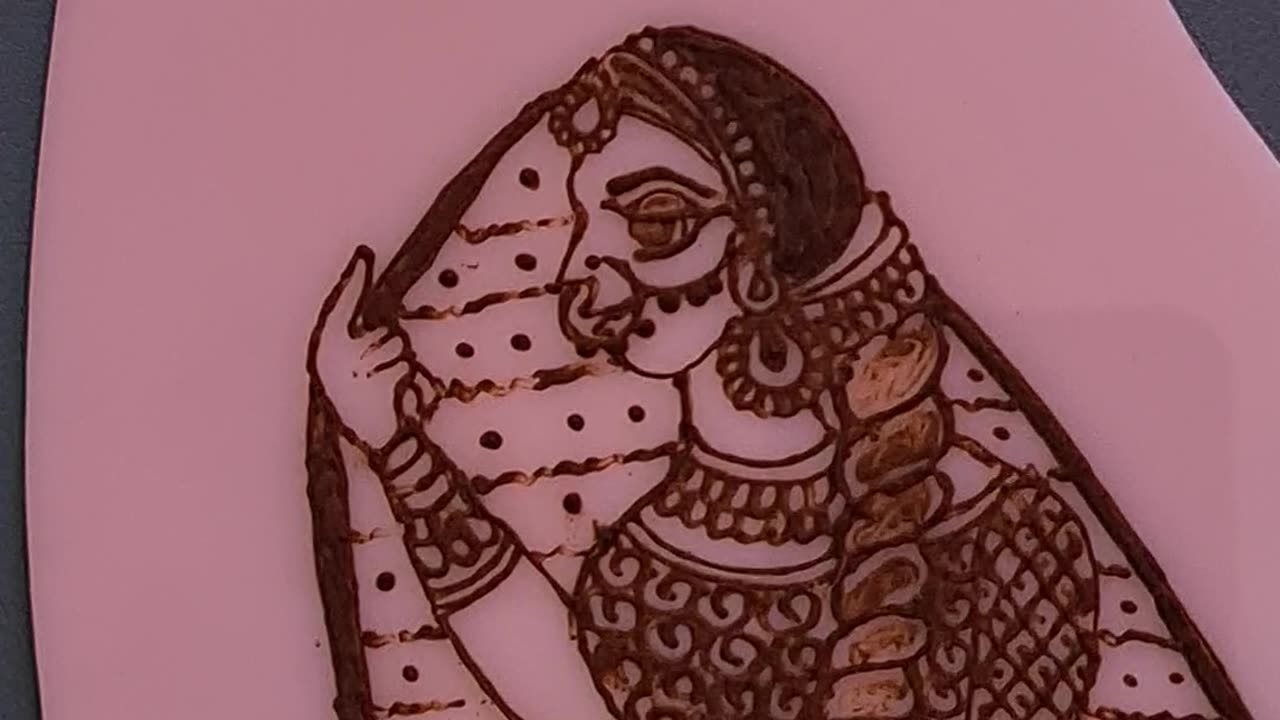 Henna scraping asmr