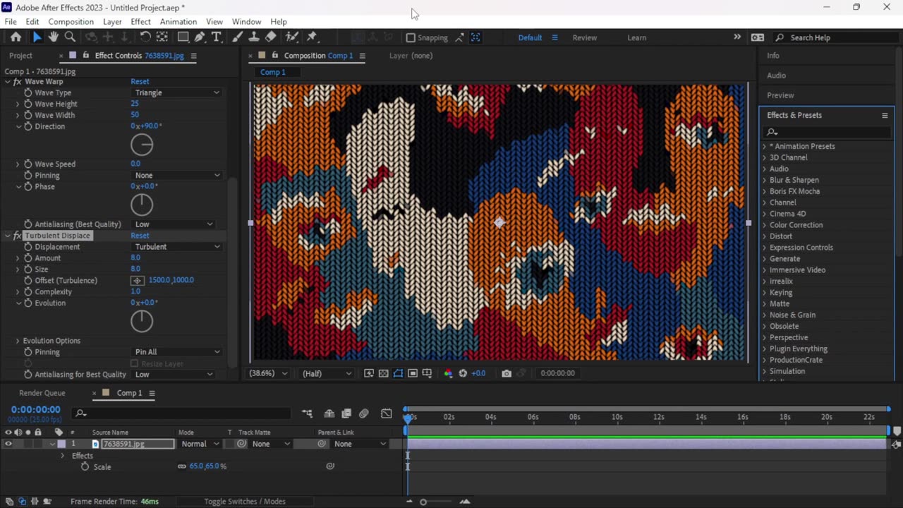 Crafting a Sweater Kinetted Effect in After Effects