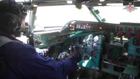 Crews of Tupolev Tu-95MS strategic bombers of the Russian Aerospace Forces in the Amur region