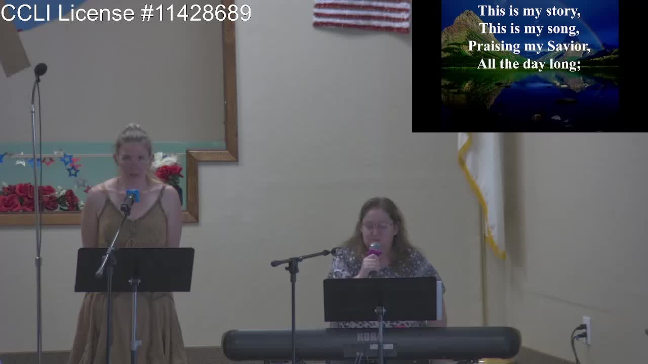 Moose Creek Baptist Church Sing “Blessed Assurance“ During Service 6-26-2022