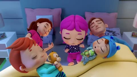 Ten in the Bed ( Family Edition ) | Little Angel Kids Songs & Nursery Rhymes