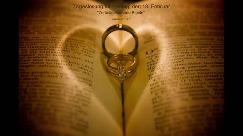 Tageslosung für Freitag, den 18. Februar