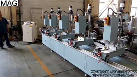 cnc processing center for aluminum profile machining #aluminummachine #cncmachine #windowmachine