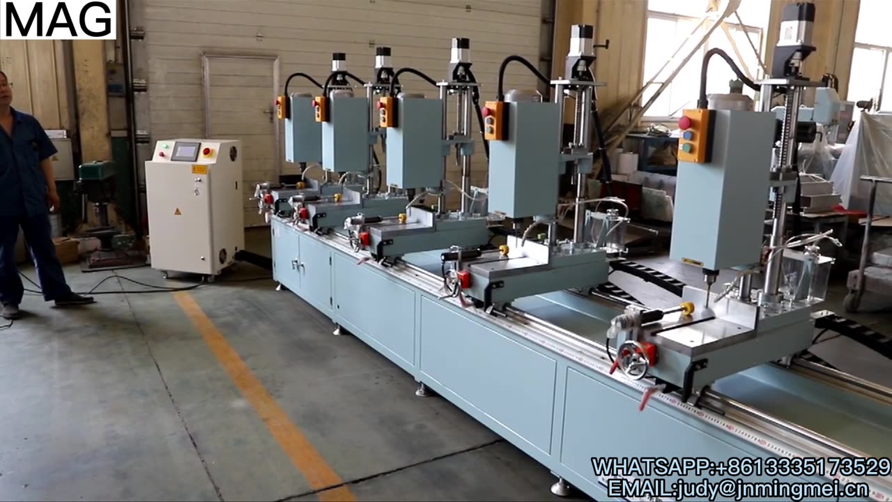 cnc processing center for aluminum profile machining #aluminummachine #cncmachine #windowmachine