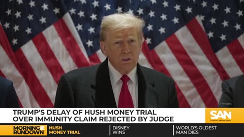 Judge rejects Trump’s bid to delay of hush money trial over immunity claim