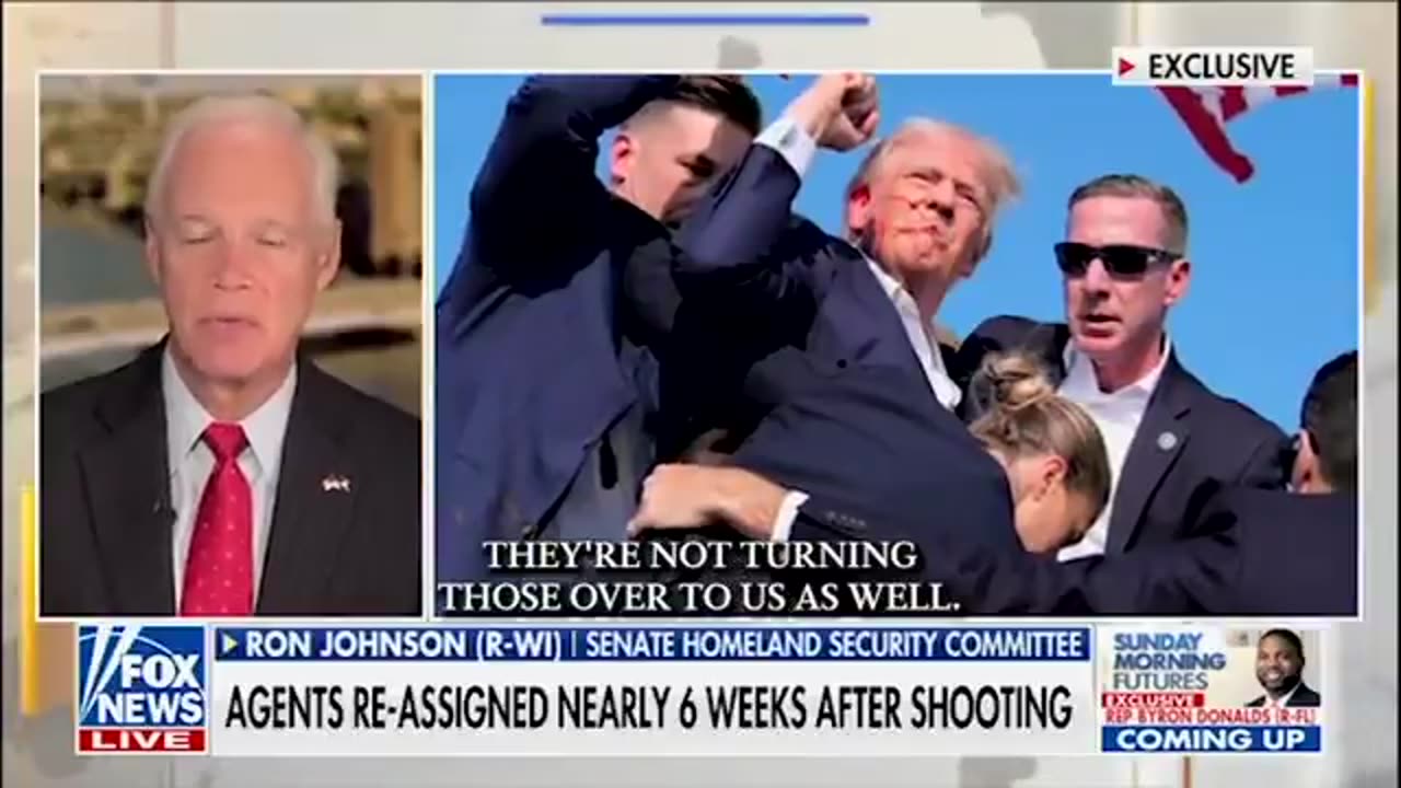 Senator Ron Johnson Accuses FBI, Secret Service Of 'Slow-Walking' Trump Assassination Probe