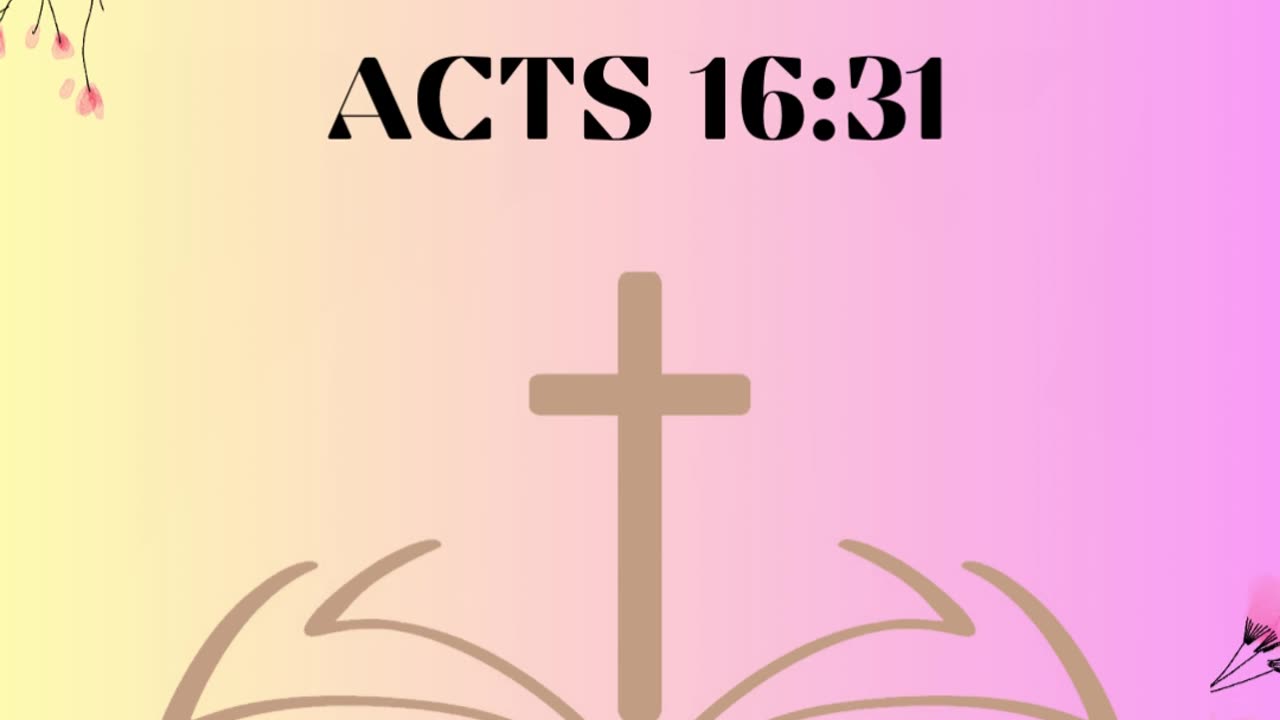 Verse of the Day - Acts 16:31 #animatedvideo #verseoftheday #wordofgod