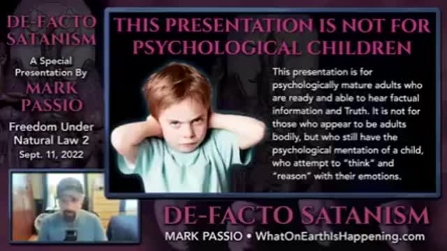 Mark Passio - De Facto Satanism