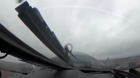 Russian helicopters on combat mission
