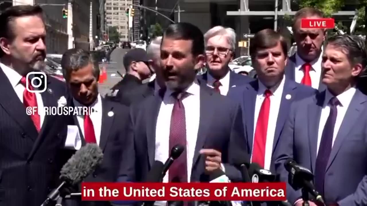 Donald Trump Jr. Goes Off Outside The Trump Trial: