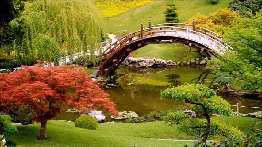 The Bridge of Chimes - 1 Hour Meditation with Sounds of Chimes and a Gentle Stream