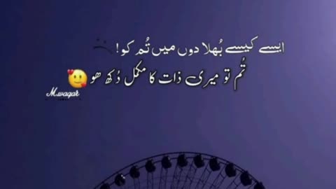 Sad poetry in urdu