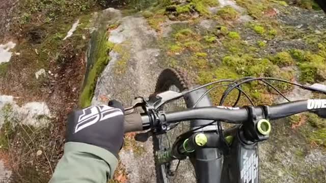 The scariest line in Squamish! Would you try it! #mtb #gopro @gopro #theremyline #bike #squamish