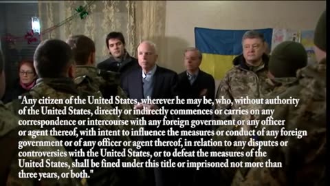 Sen McCain & Graham commit felonies inciting war in Ukraine.